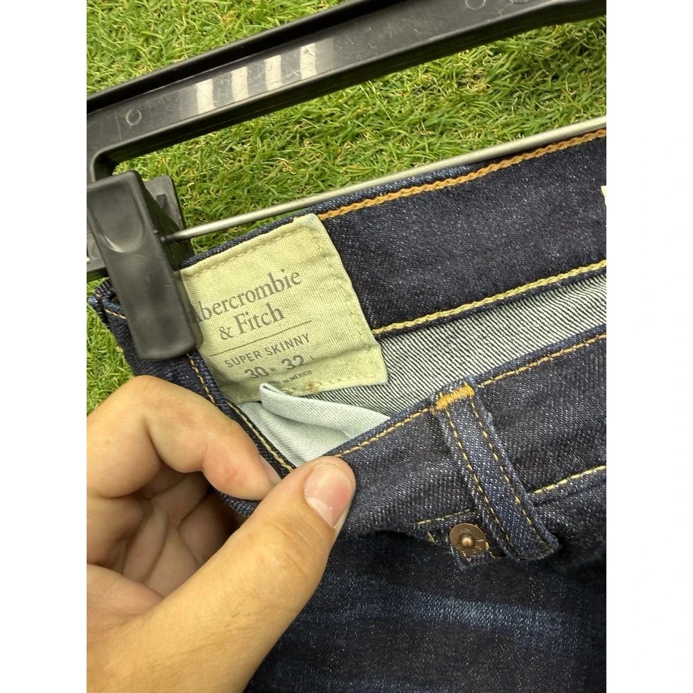 Abercrombie & Fitch Jeans Mens 30x32 Felix Super Skinny Dark Wash Denim NWT